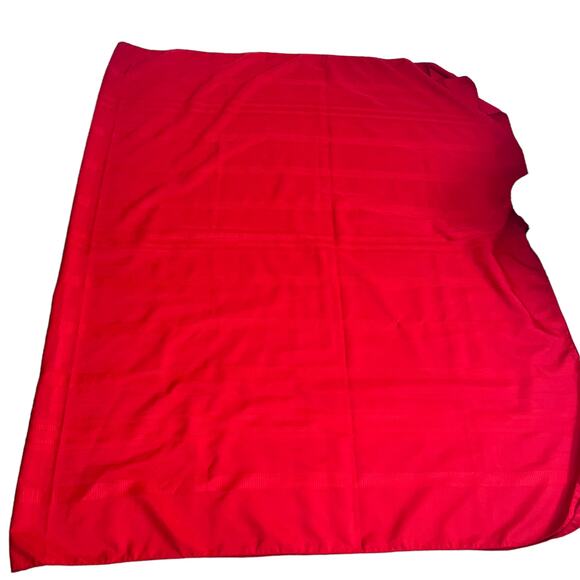 Red Holiday Tablecloth – Oblong, Fits 10–12 Seat Table (60” x 102”) - Picture 5 of 13